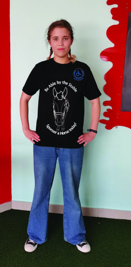 SARDA black t-shirt - branding