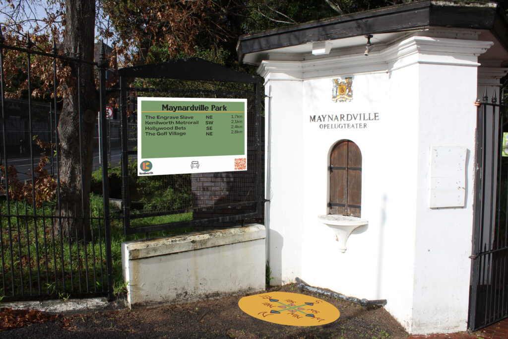 Kenilworth wayfinder signage - Maynardville - branding