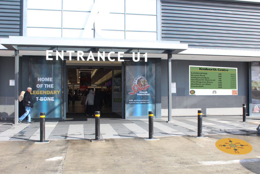 Kenilworth wayfinder signage - Kenilworth Centre - branding